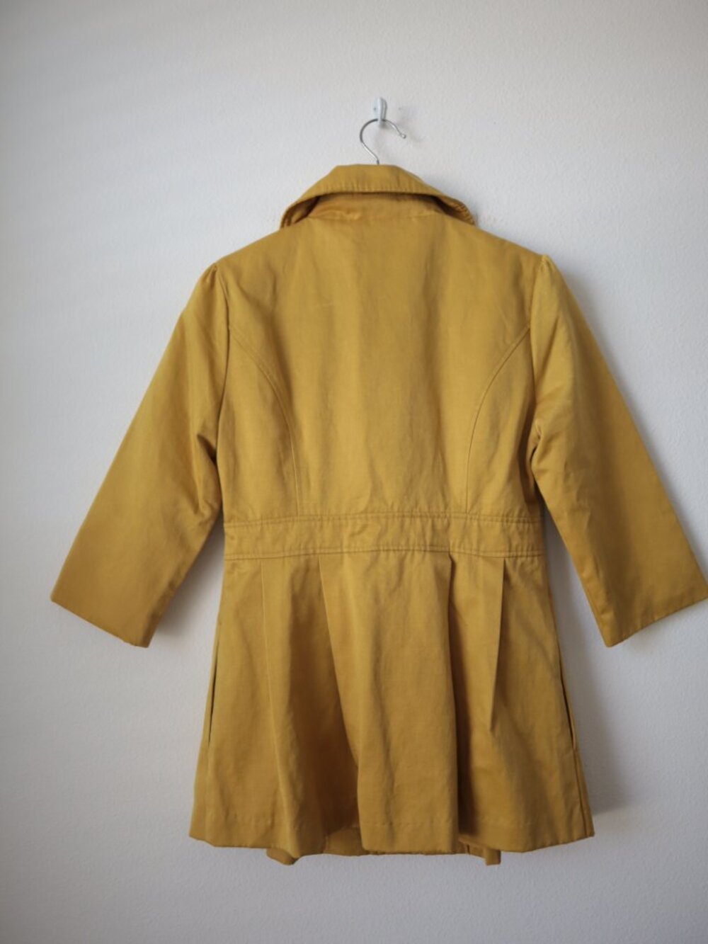 Y2K Tulle 3/4 Sleeve Pleated Saffron Princess Jacket | M - Picture 5 of 6